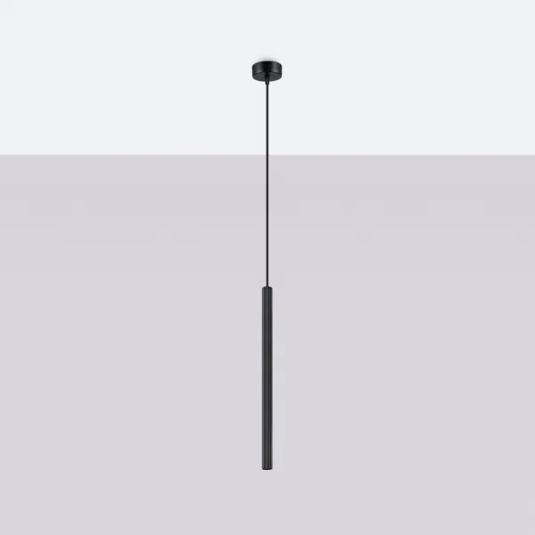 Sollux SL.1338 - Lampadario a sospensione con filo ARCHE 1xG9/8W/230V nero