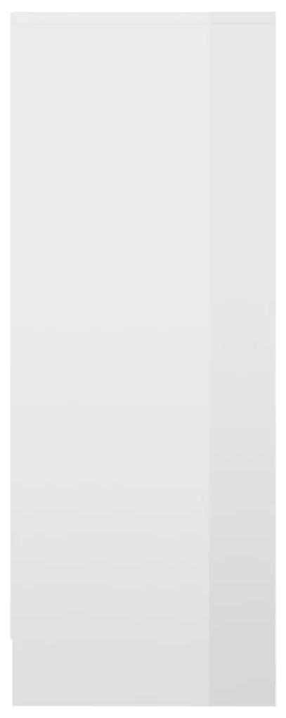 Scarpiera Bianco Lucido 31,5x35x92 cm in Truciolato