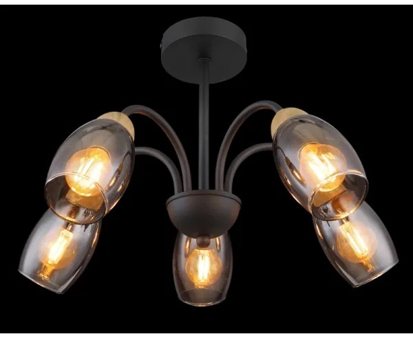 Globo 60297-5D - Lampadario a sospensione con supporto rigido GERLY 5xE14/25W/230V