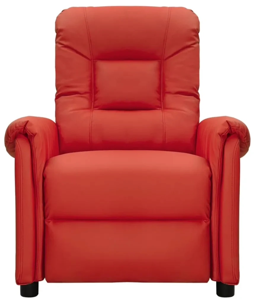 Poltrona alzapersona rosso vino similpelle