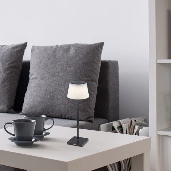 Rabalux 76010-LED Lampada da tavolo ricaricabile dimmerabile TAENA LED/4W/3,7V IP44 nero