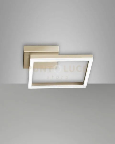 Bard applique oro opaco 1 luce a led 3000k - 22w - 2160 lm dimmerab...