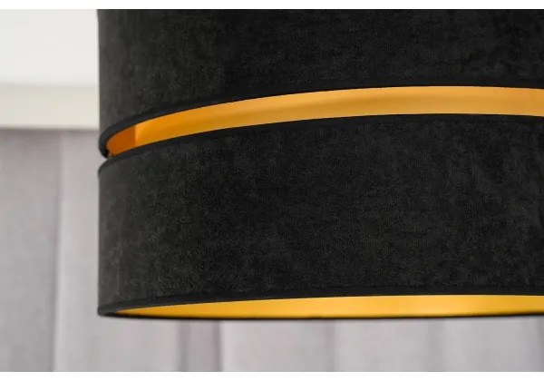 Duolla - Lampadario a plafone DUO 1xE27/15W/230V diametro 40 cm nero/oro