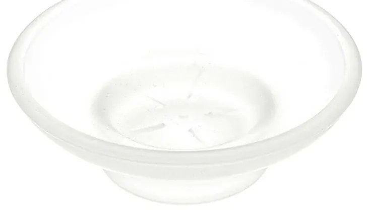 Porta saponetta solida di ricambio in vetro satinato