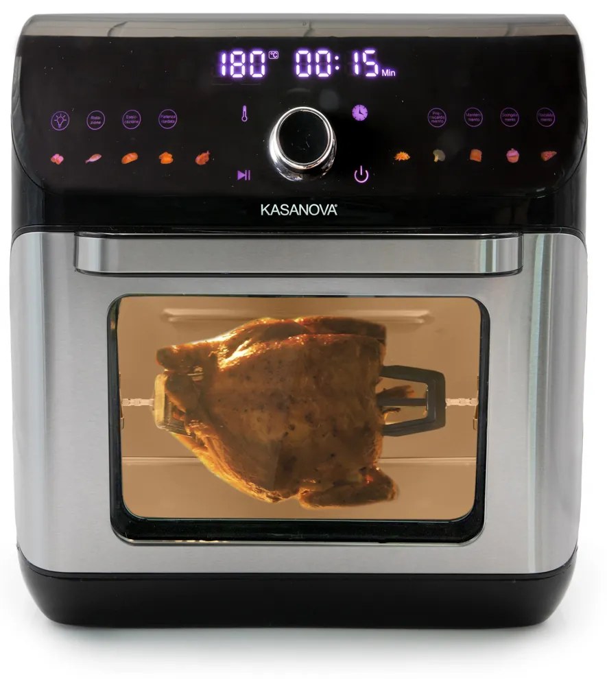 Forno friggitrice ad aria digitale 1500 w nero