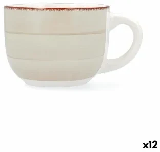 Tazza Quid Vita Morning Ceramica Beige (470 ml) (12 Unità)