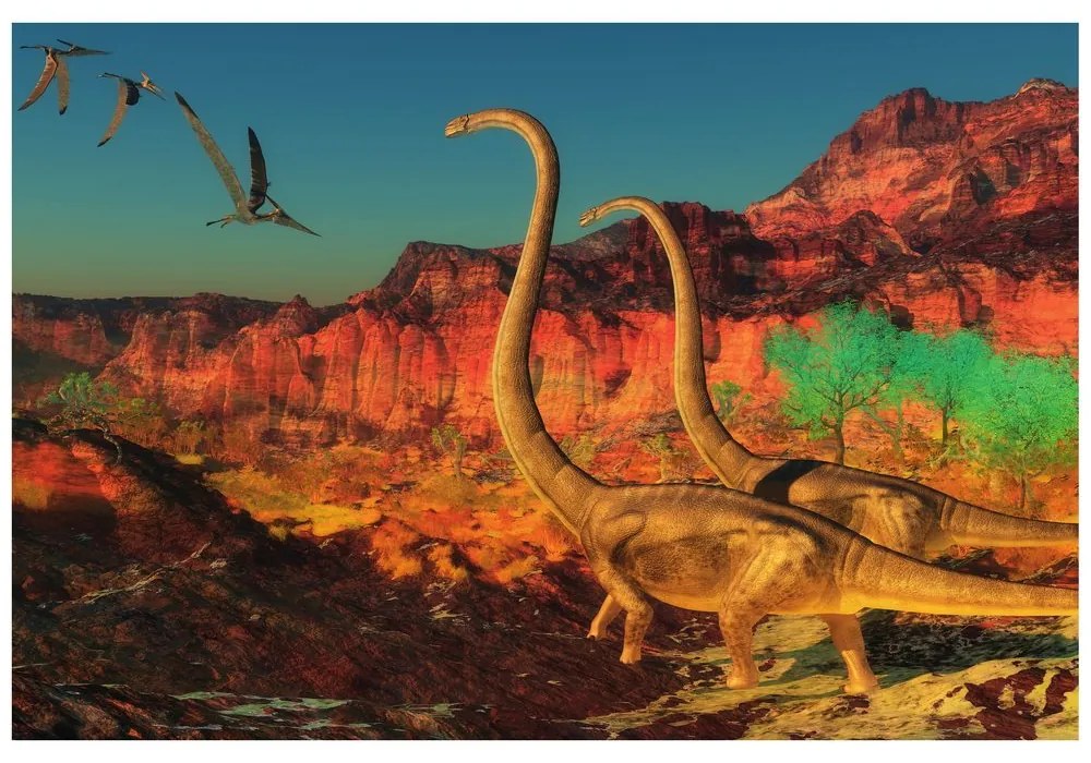 Carta da parati autoadesiva – Mondo dei dinosauri