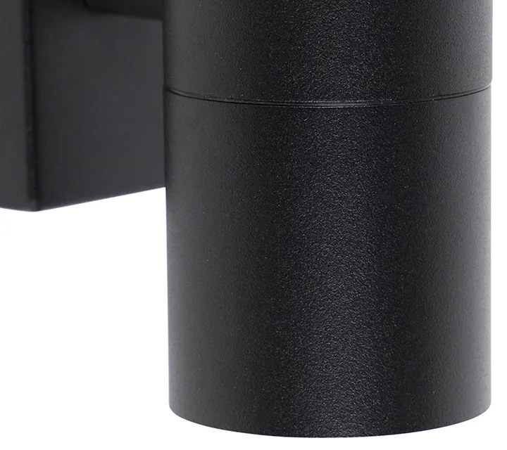 Lampada da parete per esterni smart nera incl. WiFi GU10 IP44 - Solo