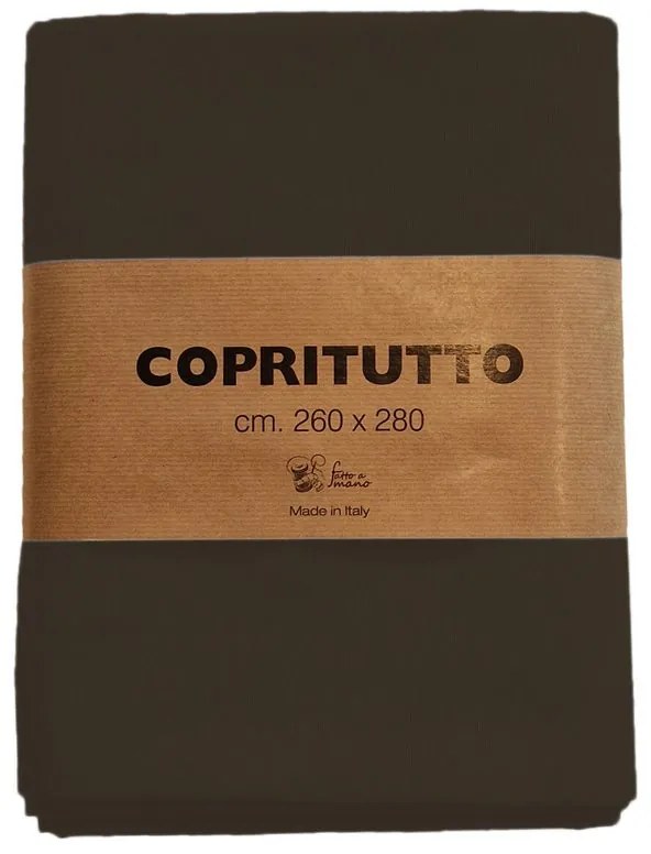 Coperta in Cotone COPRIUTTO 2 PIAZZE CM. 260x280 COTONE marrone, 260x 280 cm