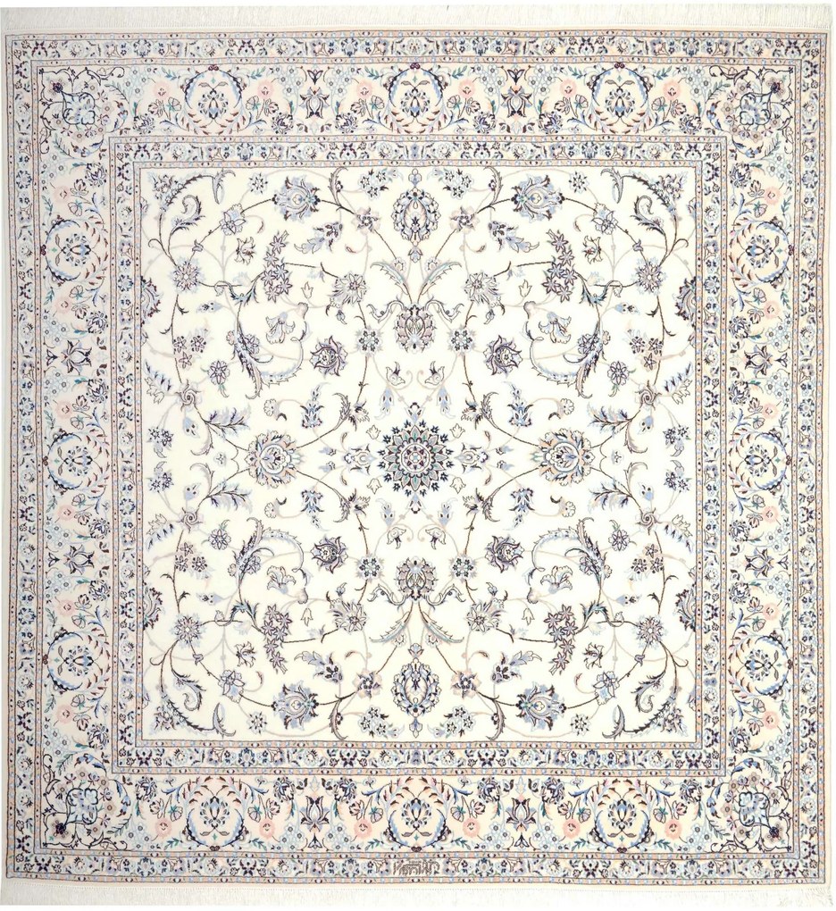 Nain Tappeto persiano 200 x 210 Beige (Iran) Annodato A Mano