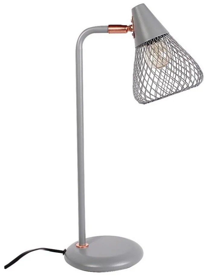 Rabalux 3182 - Lampada da tavolo FANNY 1xE14/25W/230V grigio
