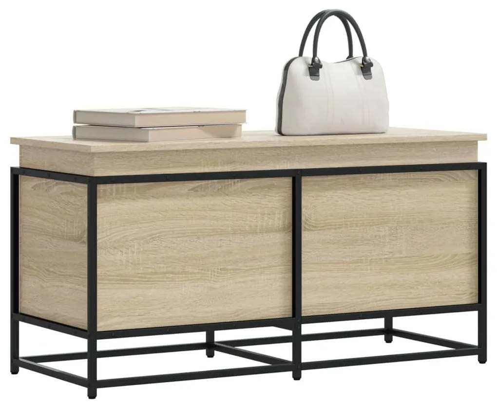 Contenitore Con Coperchio Rovere Sonoma 100x40x51,5 Truciolato /