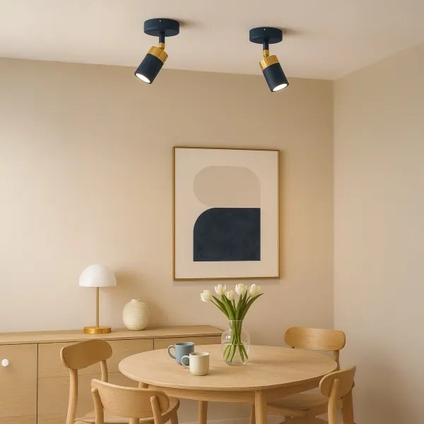 Brilagi - Faretto da parete POKER 1xGU10/25W/230V blu