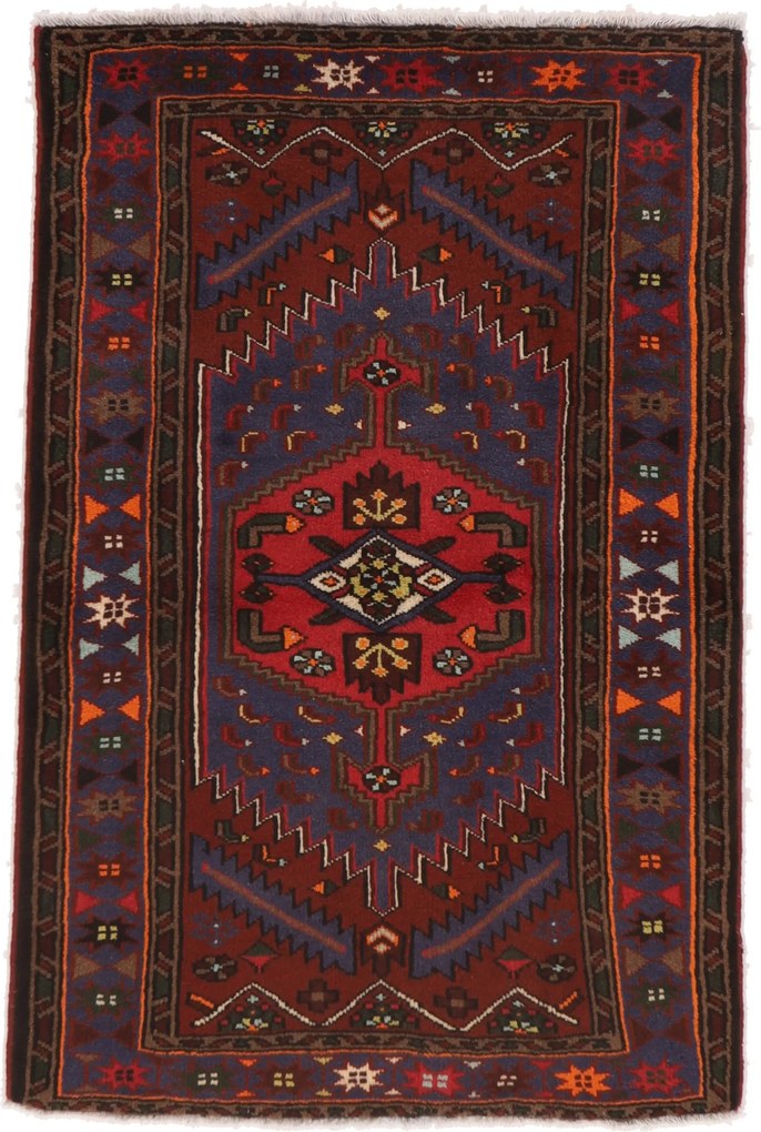 Hamedan Tappeto 100 x 150 (Iran) Annodato A Mano