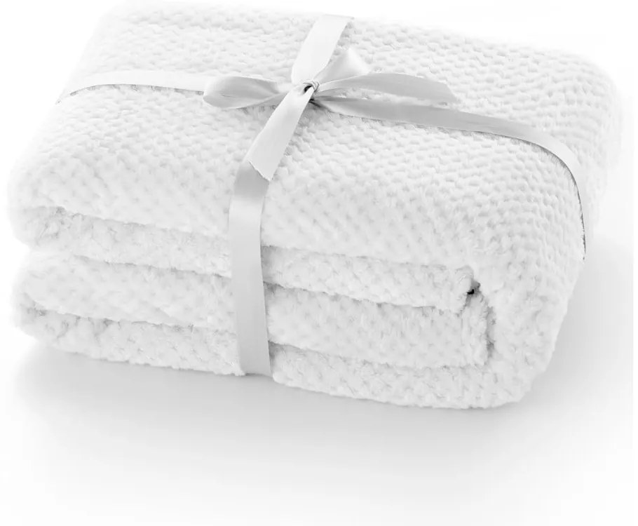 Coperta in microfibra bianca, 220 x 240 cm Henry - DecoKing