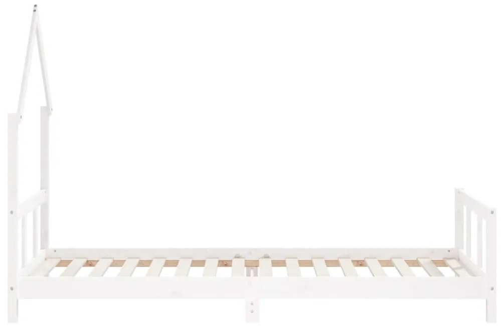 Giroletto per bambini bianco 90x200cm in legno massello di pino