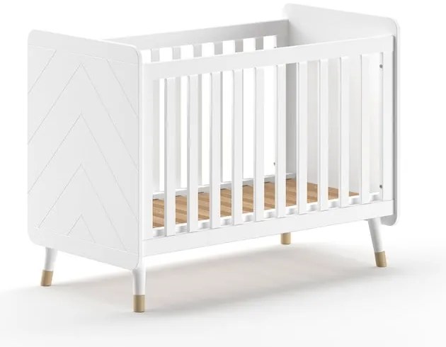 Lettino in legno di pino bianco 60x120 cm BILLY - Vipack