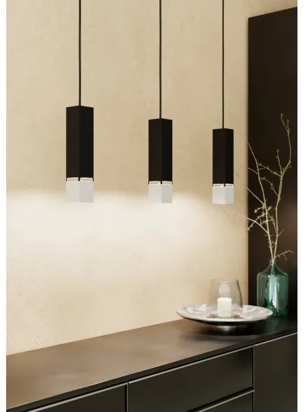 Eglo 99698 - Lampadario LED su corda BUTRANO 3xGU10/4,5W/230V