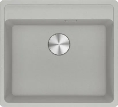Lavello integrato 1 vasca in alluminio argento FRANKE Maris L 51 x L 56 cm