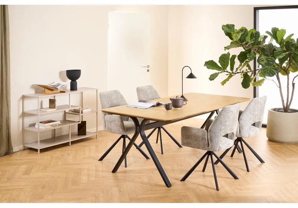 Libreria grigia 114x78x35 cm Seaford – Actona