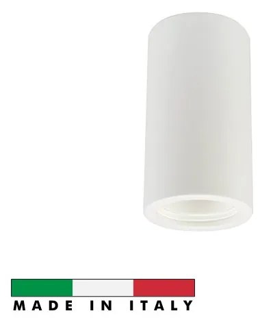 Applique da Soffitto in Gesso Pitturabile, H130mm, 1xGU10 Materiale Gesso