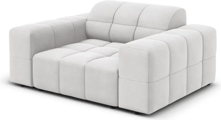 Poltrona Chicago in velluto - L124 cm