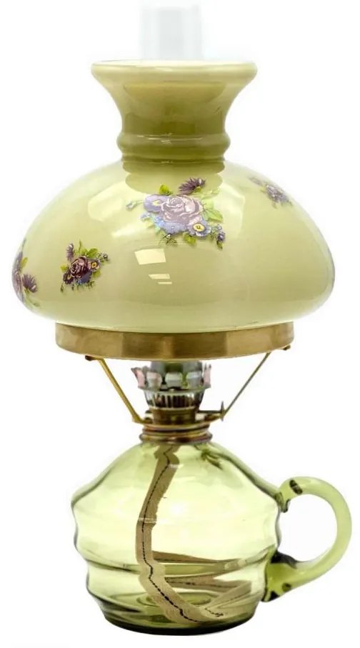 Lampada a petrolio KLÁRA 34 cm verde bosco