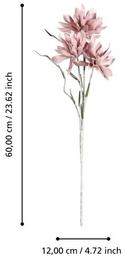 Eglo 428177 - Fiore artificiale MEHAKIT 60 cm rosa
