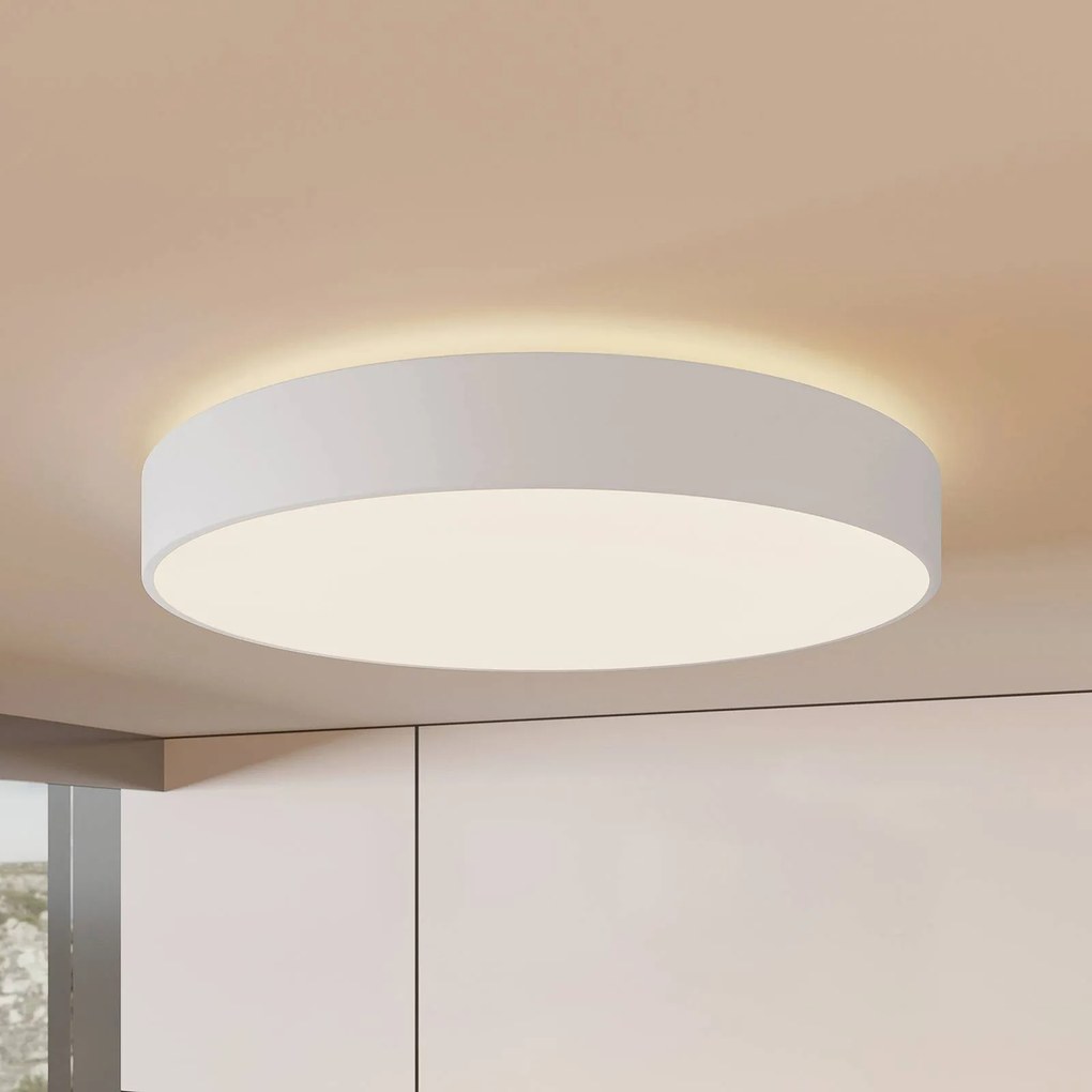 Plafoniera a LED Vanida Arcchio, dimmerabile, Bianco / Opale, Cucina, Alluminio, Moderno, Plafoniera LED