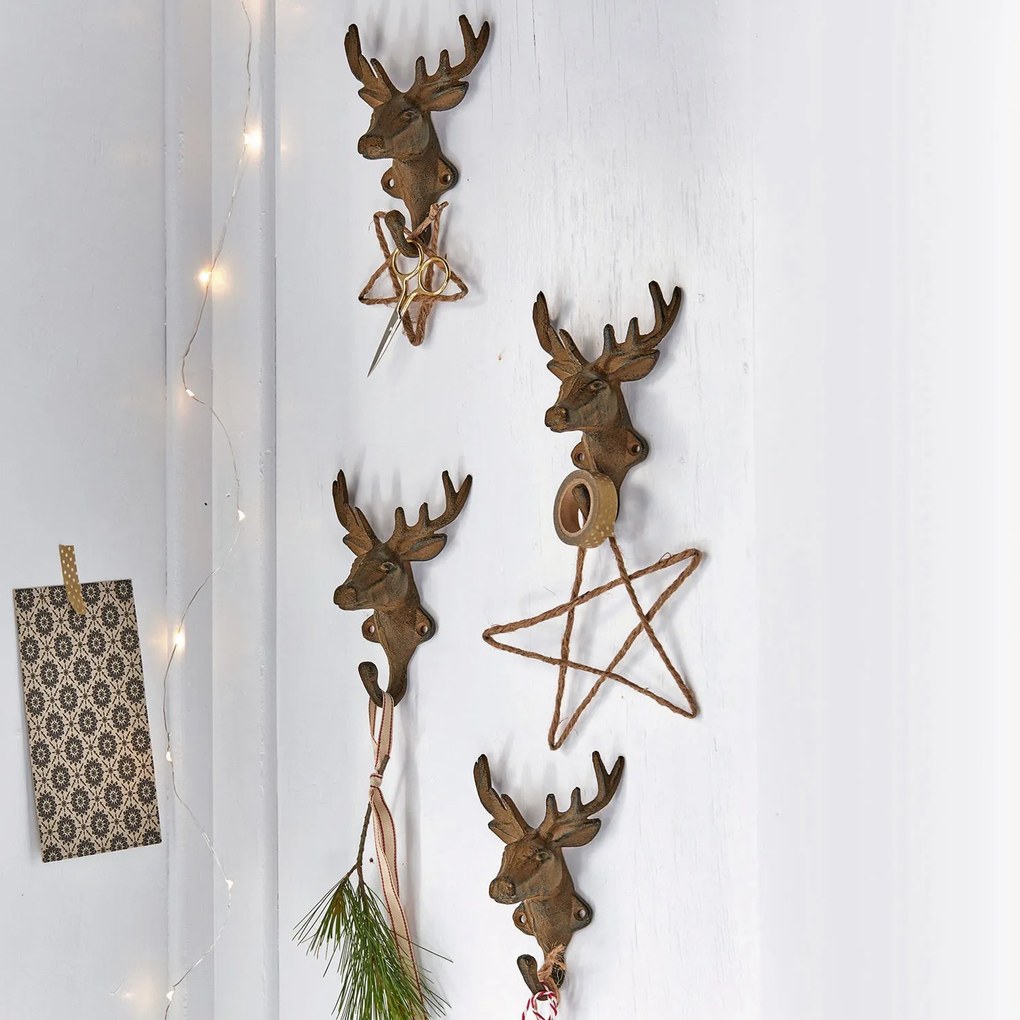 Set di 4 ganci Deer