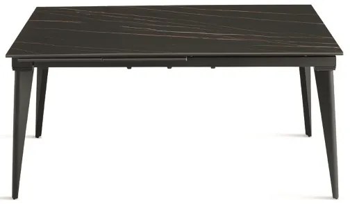 Tavolo allungabile 240 cm ULISSE con top grčs porcellanato effetto Marmo Nero