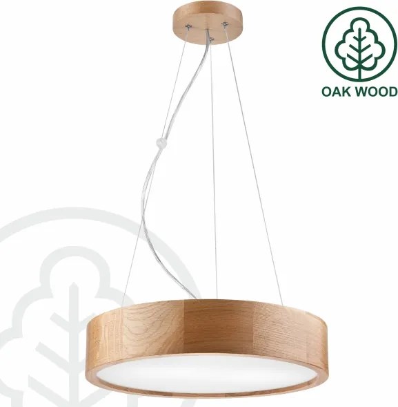 Brilagi - Lampadario LED RGBW dimmerabile CARVALHO 2xE27/9W/230V Wi‑Fi rovere Ø 37 cm