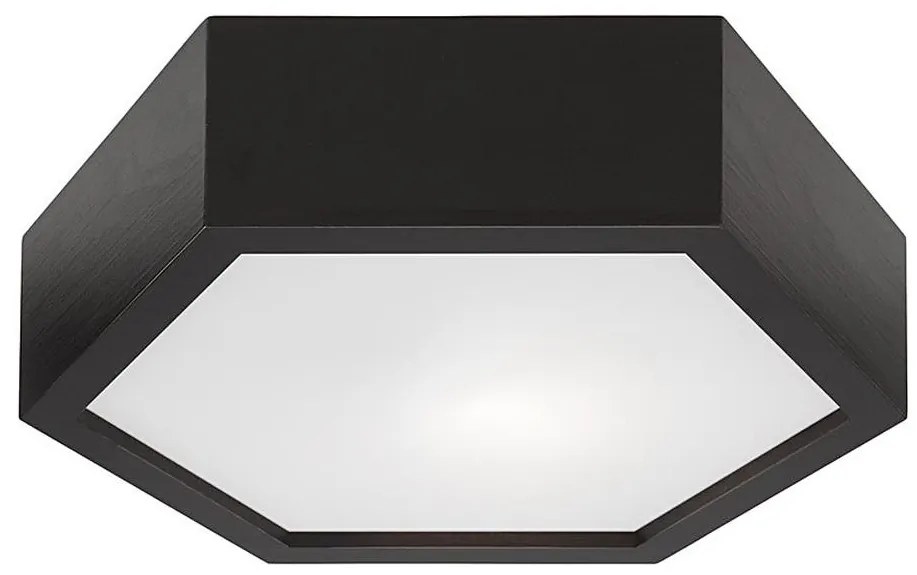 Plafoniera HEX 1xE27/60W/230V d. 32 cm pino nero