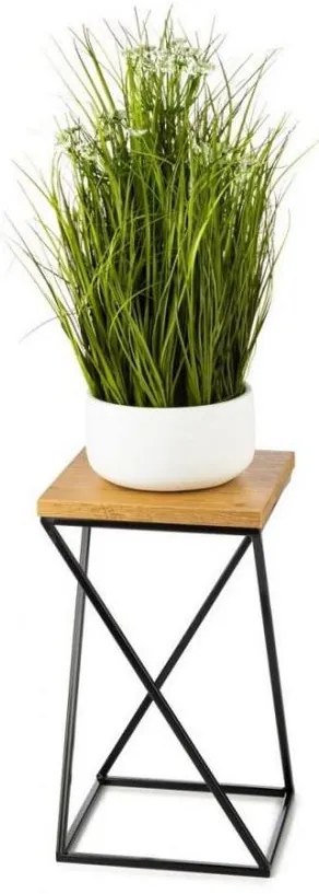 Portafiori LOFT 40x24 cm nero/marrone