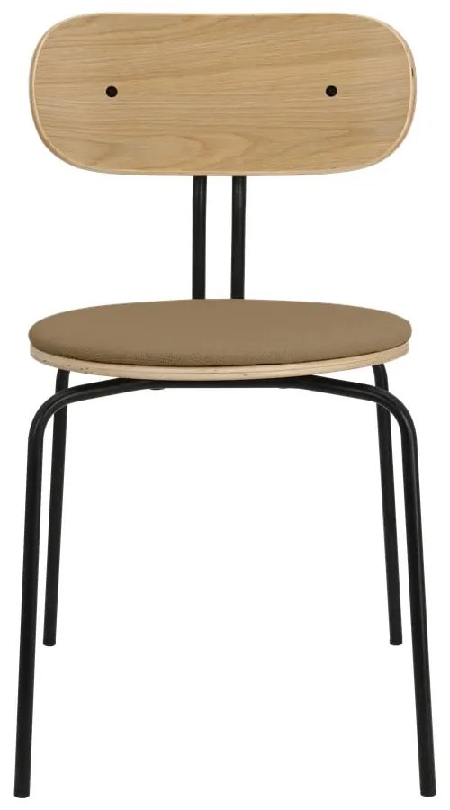 Sedia da pranzo nera e marrone chiaro Curious - UMAGE