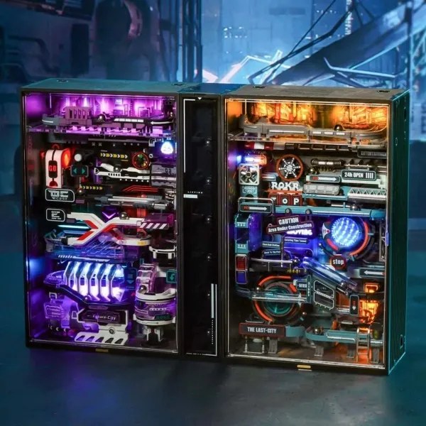 RoboTime - 3D meccanico puzzle a binario di marmo La città del passato