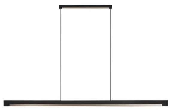 Inlay S1400 Linear Lampada a Sospensione Matt Black/Satin Gold - Light-Point