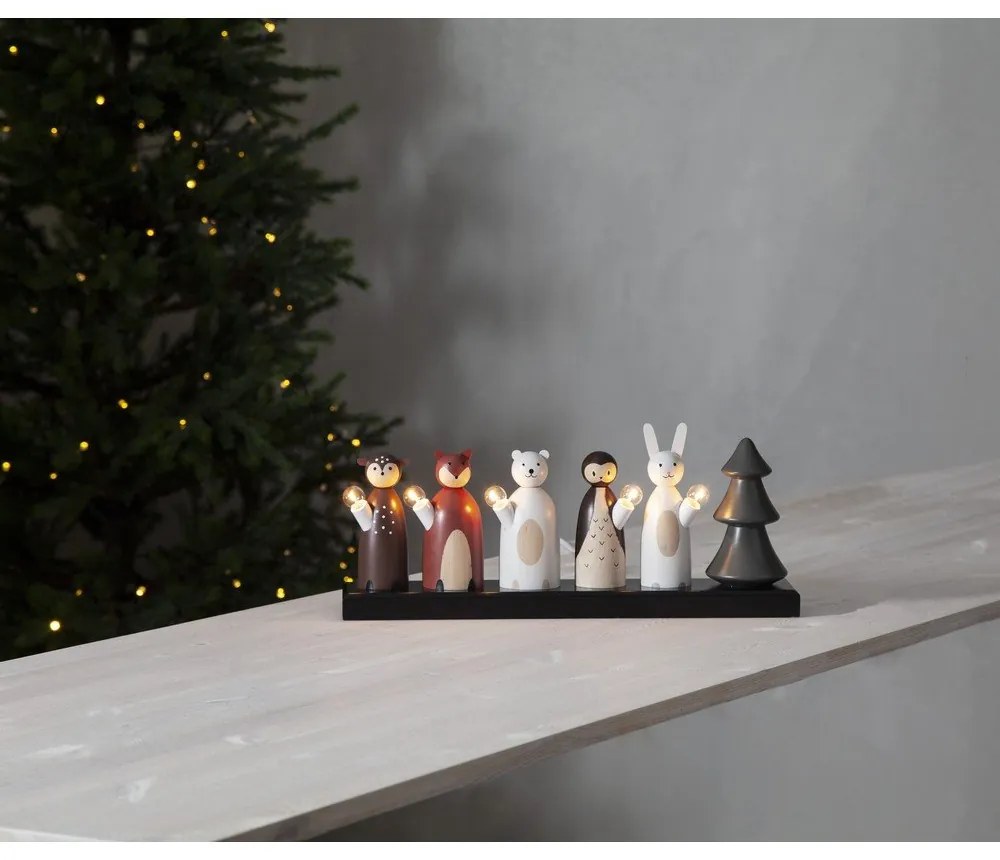 Decorazione luminosa con motivo natalizio Forest Friends - Star Trading