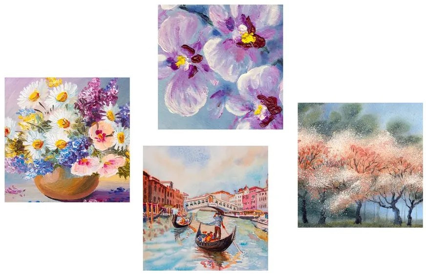 Set di quadri – Venezia e bellezze naturali