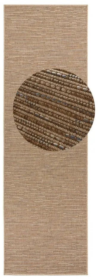Runner marrone , 80 x 500 cm Nature - BT Carpet