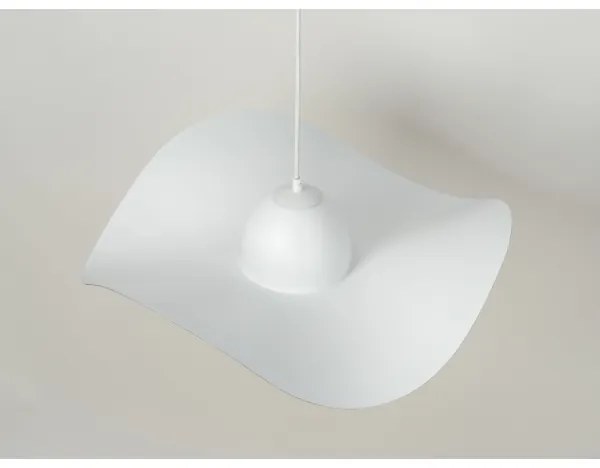 Lampadario a sospensione con filo KAPELLO 1xE27/60W/230V diametro 55 cm bianco/oro