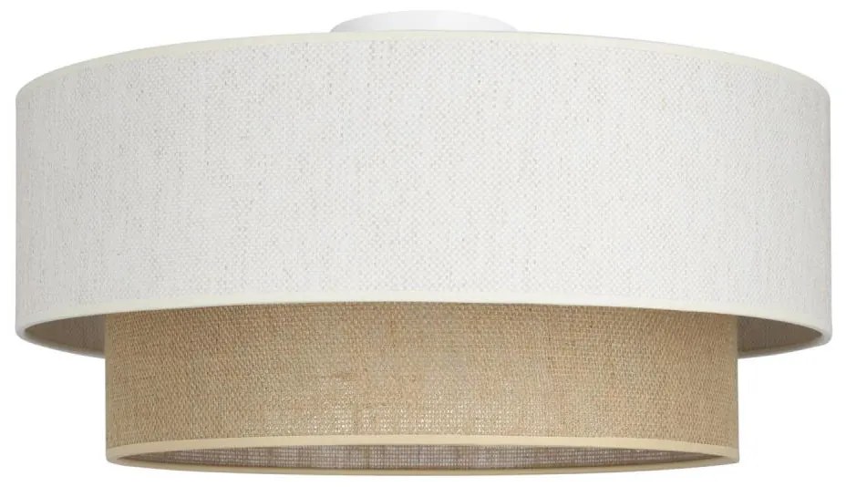 Plafoniera NATIA 1xE27/60W/230V bianco/marrone