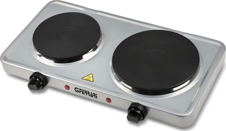 G3Ferrari G10122 - Fornello a due piastre 2500W/230V in acciaio inox