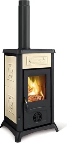 Stufa a legna Gemma 7,0 kW Panna - La Nordica