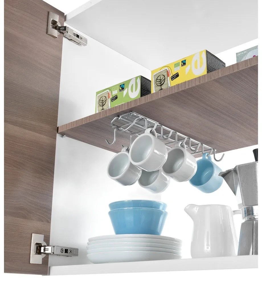 Supporto da cucina appeso in acciaio inox a scorrimento - Metaltex