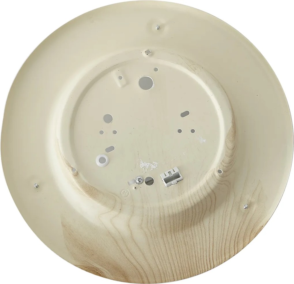 Plafoniera classica naturale con vetro bianco - Mesiac