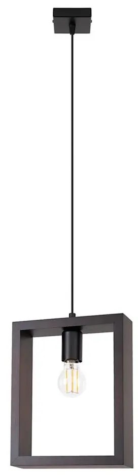 Sollux SL.1311 - Lampadario a sospensione con filo ARIES 1xE27/15W/230V faggio/wenge