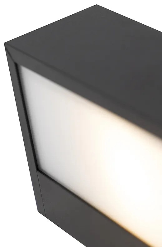 Applique da parete allungata di design nera 60 cm - Houx