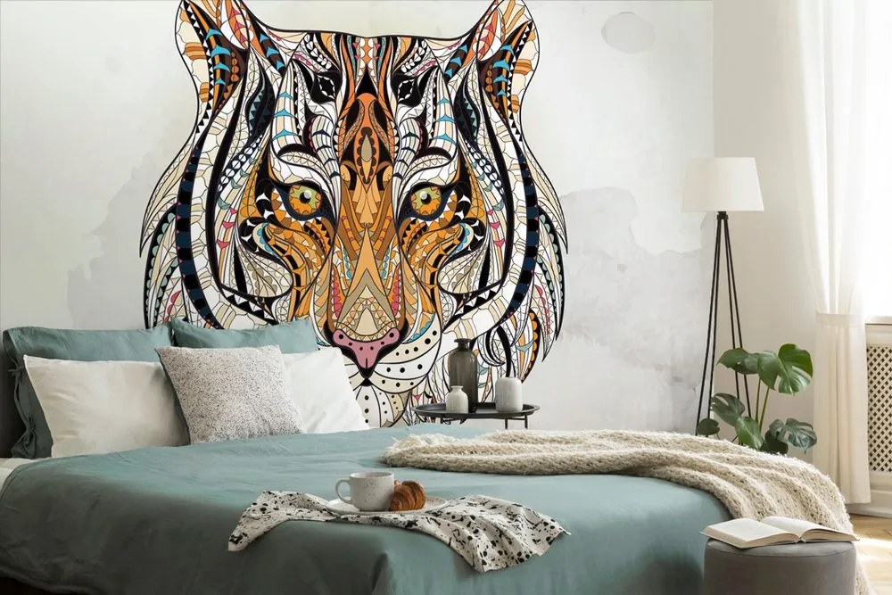 Carta da parati – Tigre in stile moderno