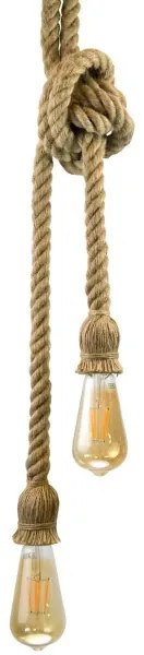 Lampadario LED a sospensione con filo ROPE 2xE27/10W/230V